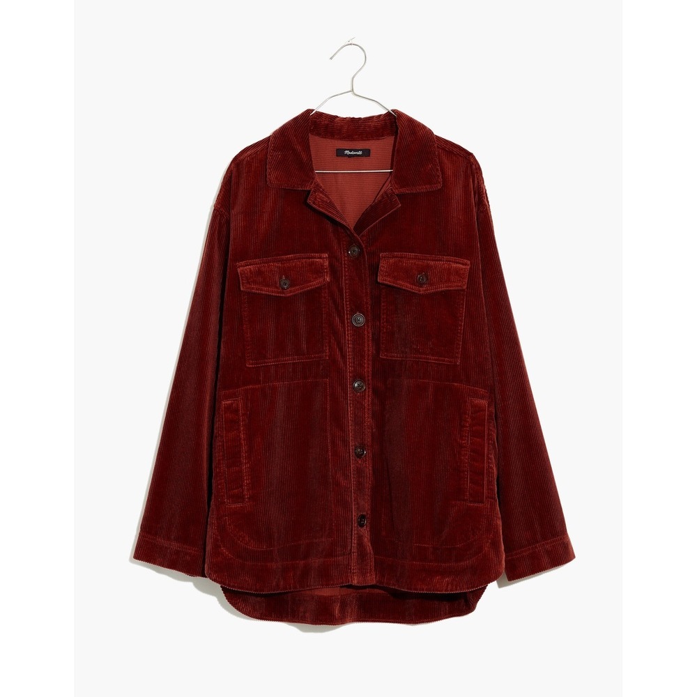 Madewell Size XS Corduroy Yorkway Shirt-Jacket Mahogany Fall Winter Neutrals